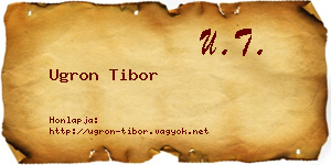 Ugron Tibor névjegykártya
